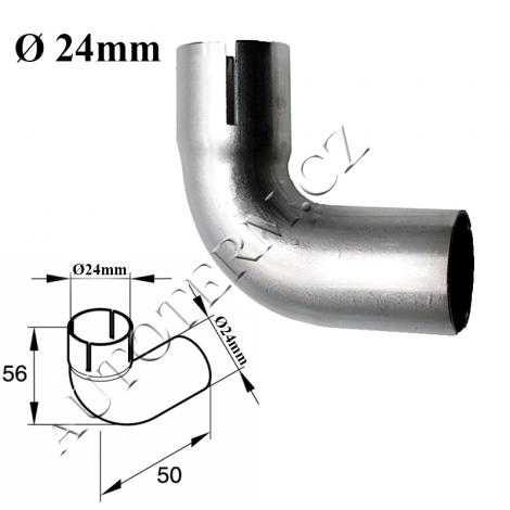 L-Shaped exhaust pipe adapter