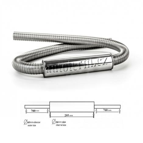 Exhaust Silencer 38mm (1,8M)